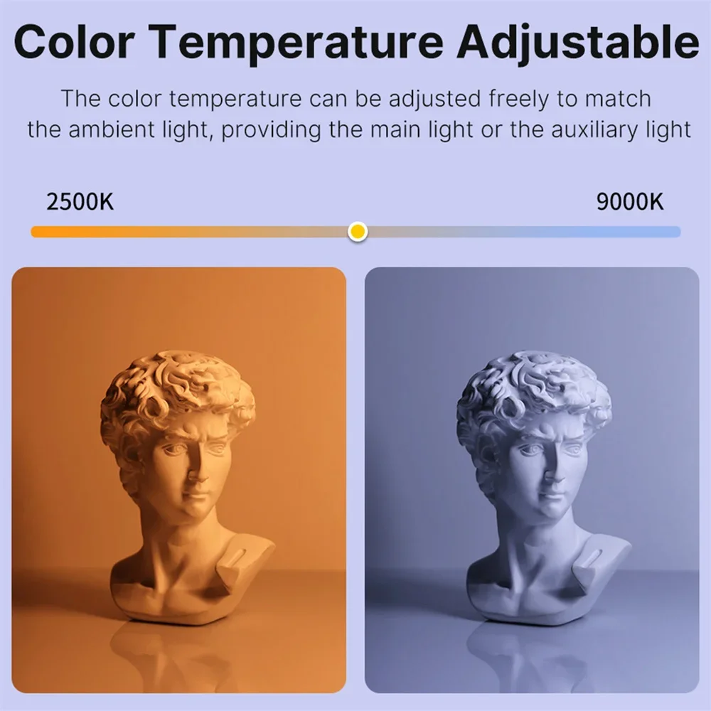 Y 50CM Handheld RGB Colorful Stick Light Handheld LED Light Wand CRI 95+ 2500K-9000K Photography Studio Lamp with Remote Control