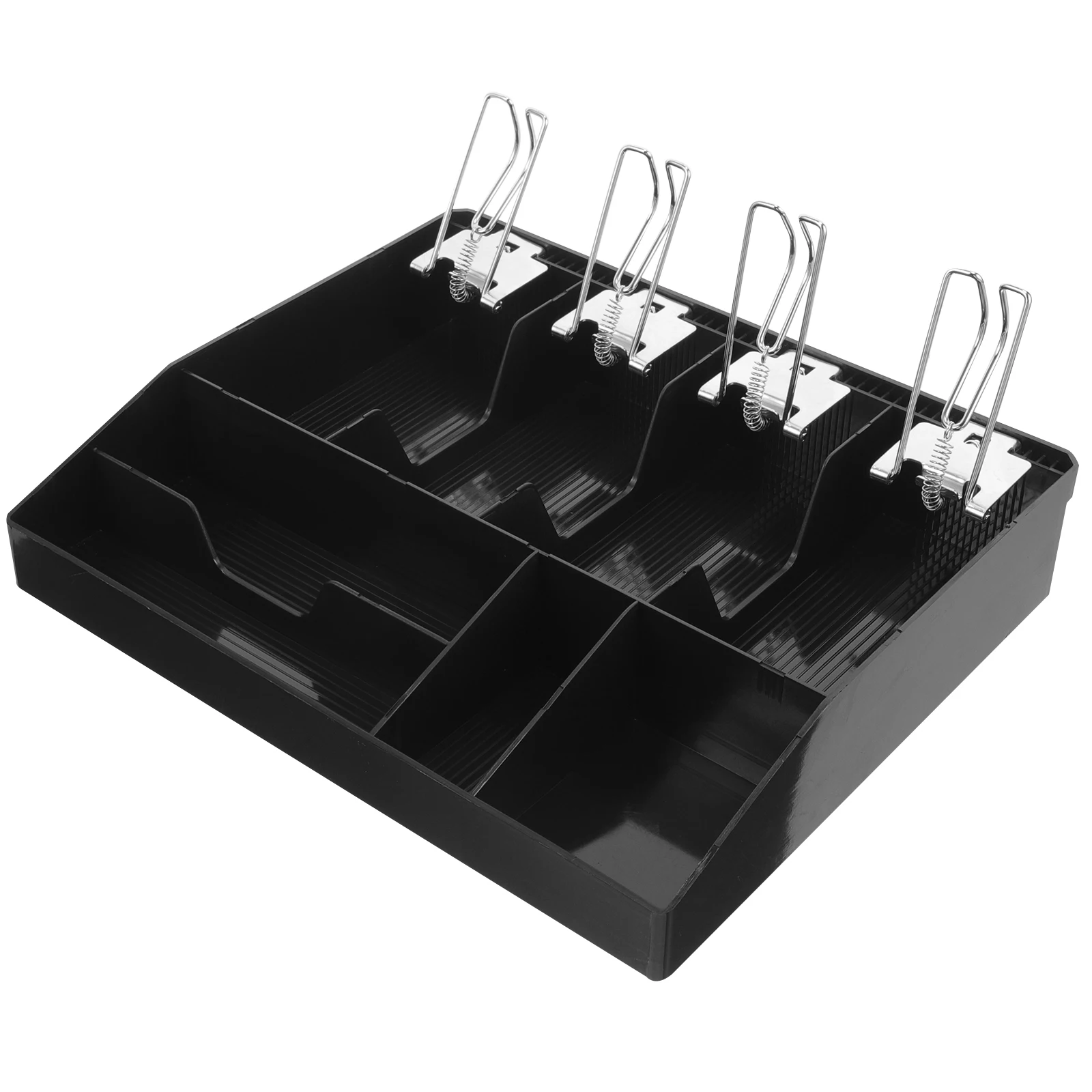

Cashier Box 8 Grid Cash Register Drawer Plastic Tray Supermarket ganizer Money Storage Compartment Coin Bills Sorter