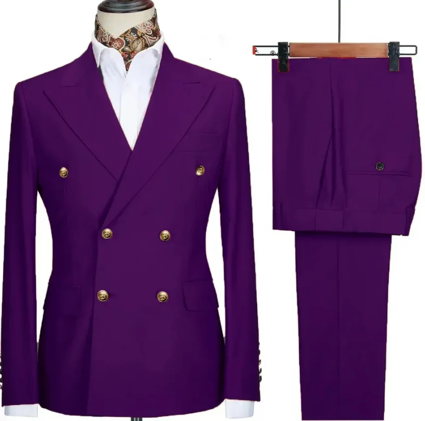New Men's Suit Casual Business Suit Dinner Dance Two-piece Suit