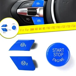 For BMW M3 M4 M5 M6 X5M X6M F80 F82 F83 F10 F21 F30 F32 F33 F36 F06 F12 Car Steering Wheel Button M1 M2 Mode Switch Trim Cover