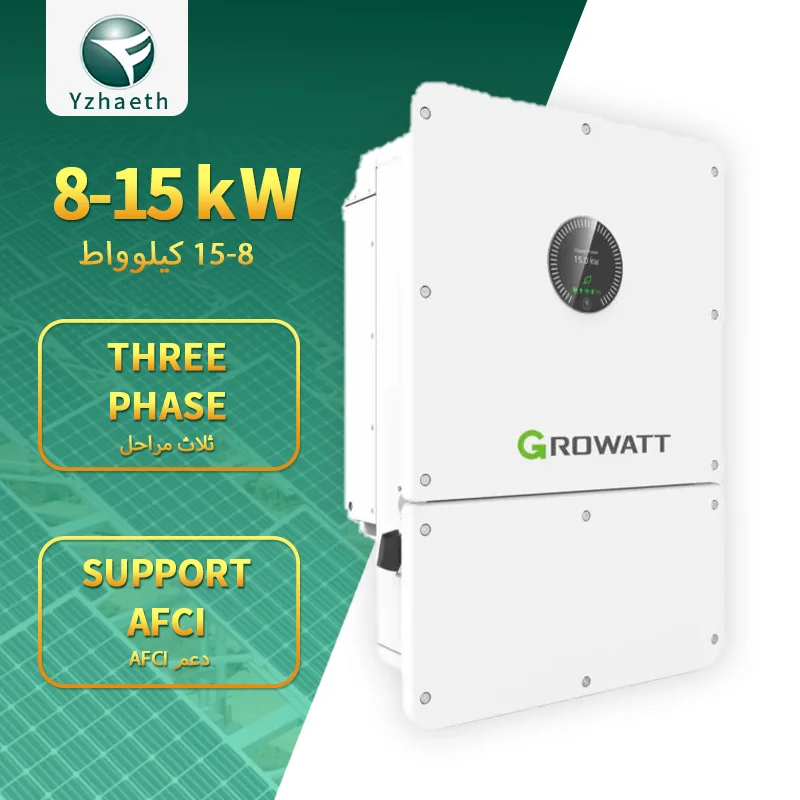 Supports Max 6 Pcs in Parallel  12kw 8kw ’Growatt 10000w Three Phase 15kw Low Frequency Hybrid Solar Inverter