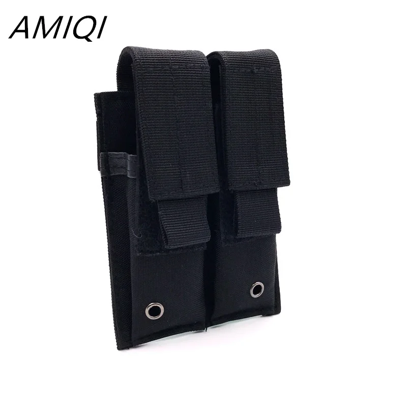 

AMIQI 600D Double Mag Pouch Bag Nylon Pistol Magazine Pouch Camouflage Bag Molle Outdoor Phone Holder Bags