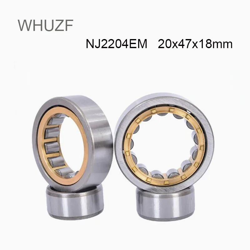 

NJ2204EM Bearings 1/2pcs 20*47*18 mm Cylindrical Roller Bearings Single Row Brass Cage NJ2204 For Motorcycles Planet 5 Sport