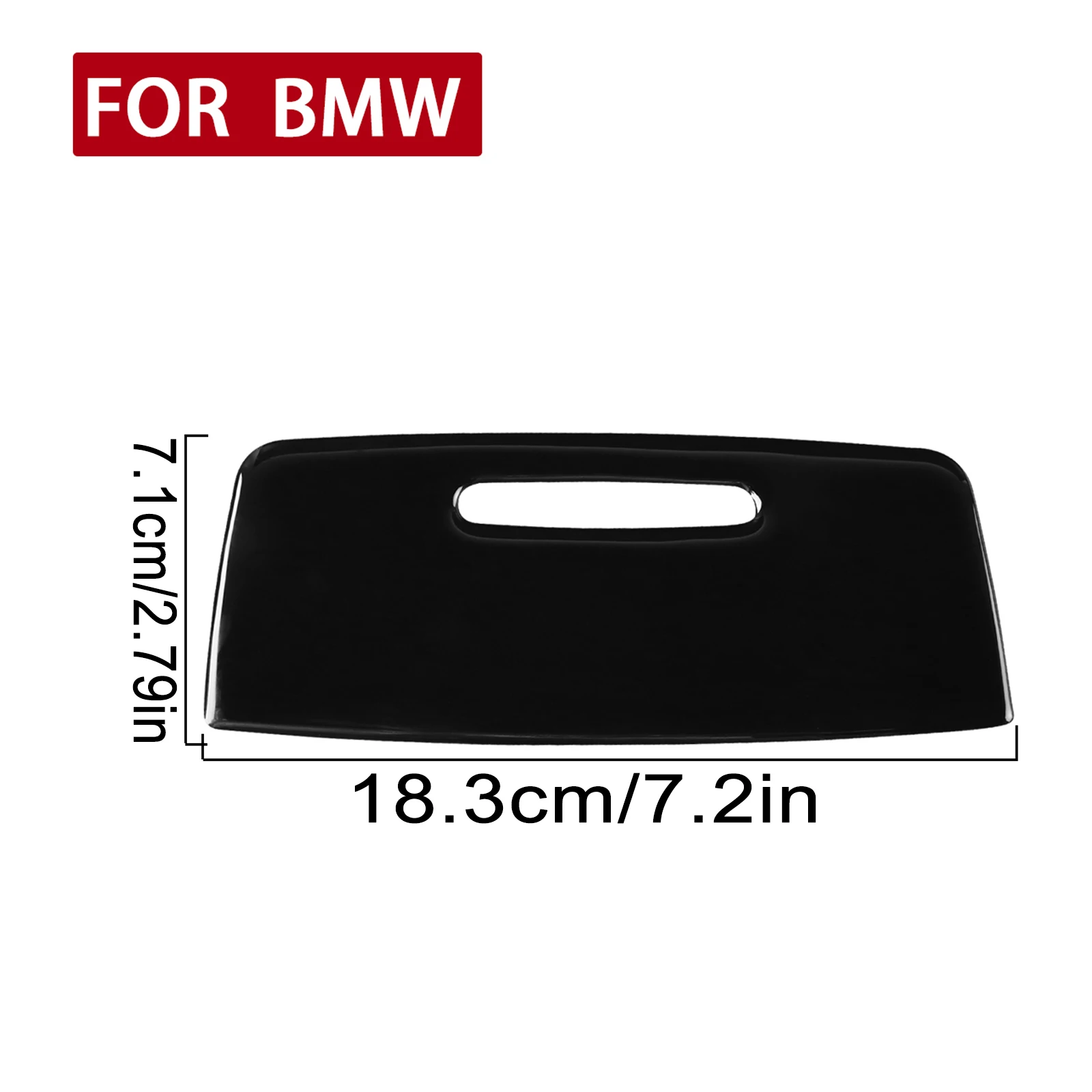 For BMW 3 Series 2005-2012 E90 E92 E93 Piano Black Central Ashtray Plastic Cover Car Interior Accessoriers Decoration Sticker