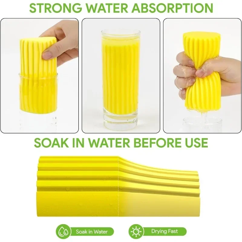 Magical Dust Cleaning Sponges Pva Sponge Damp Clean Duster For Cleaning Blinds Glass Baseboards Vents Railings Mirrors Window #5