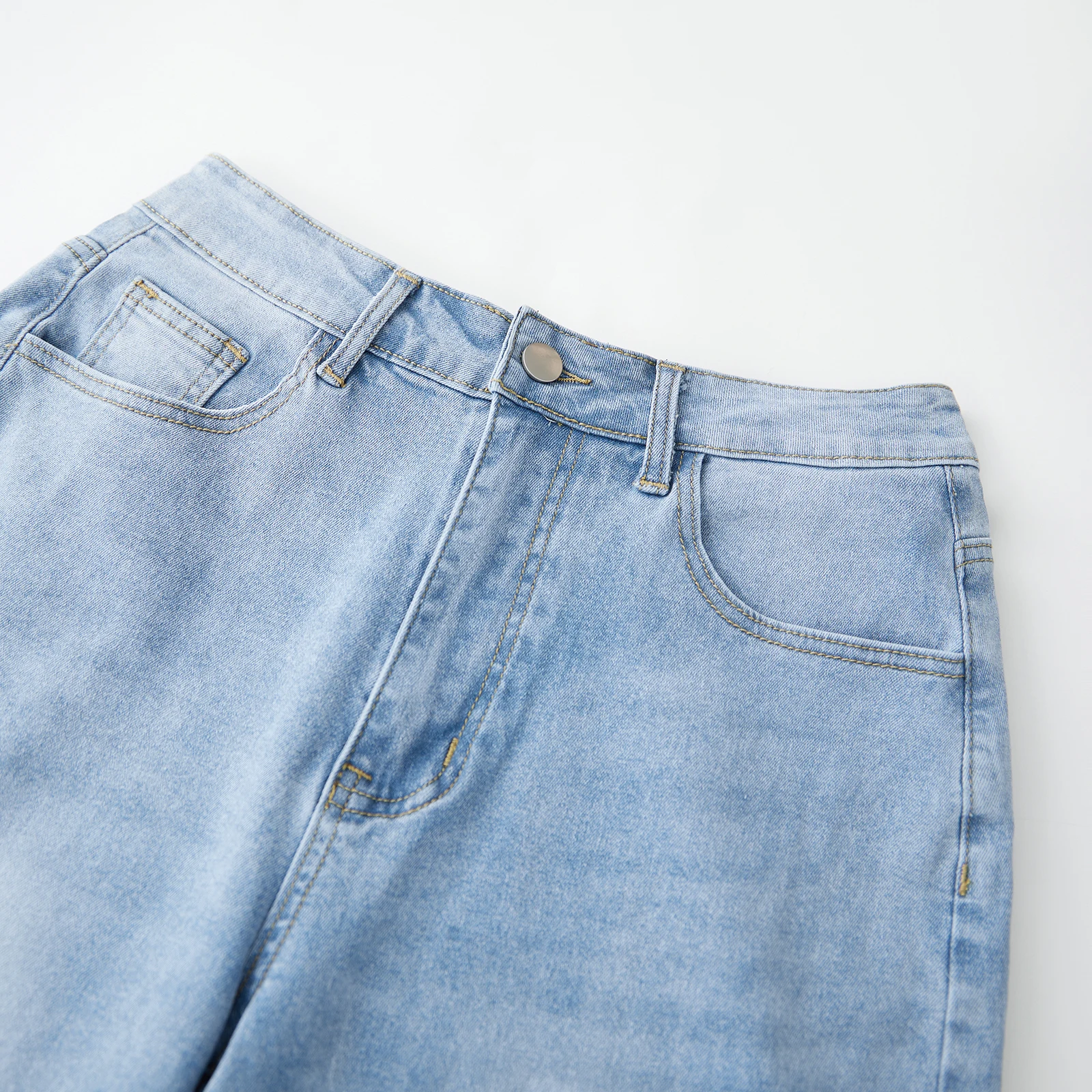 

Womens Straight Leg Jeans Loose High Rise Denim Pants Casual Long Trousers for Outdoor Office