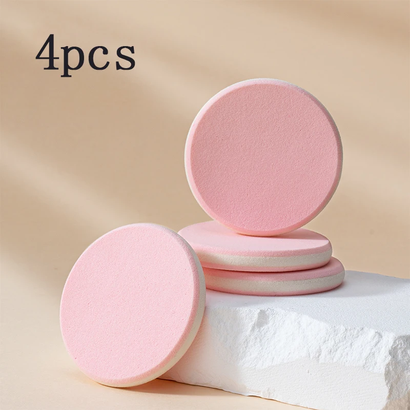4pcs New super thick cosmetics large size concealer foundation make-up latex pad wet dry facial beauty makeup tool