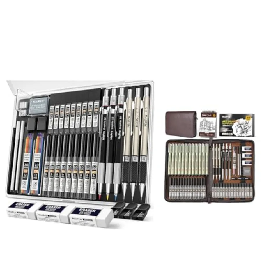 

58 PCS Art Drawing Supplies Kit 35PCS Art Mechanical Pencil Set