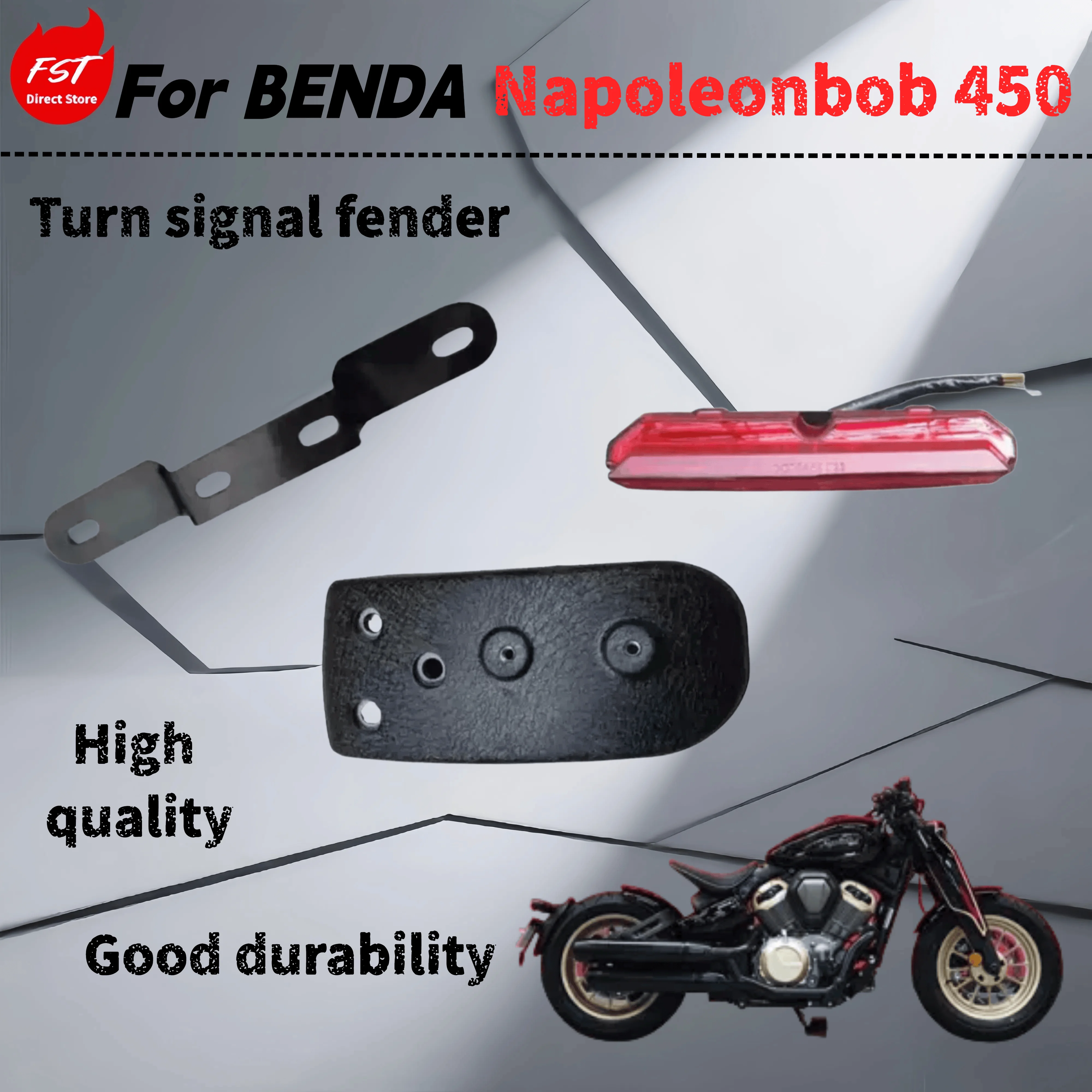 

For Benda Napoleonbob 450 retro front and rear turn light signal light dc 12v led light