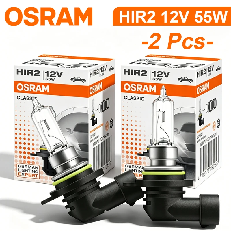 

OSRAM 55W 9012 HIR2 Halogen Fog Light Car Headlight Bulb PX22d 3200K Original Auto Lamp Standard Hi/lo Beam 1:1 Plug and Play