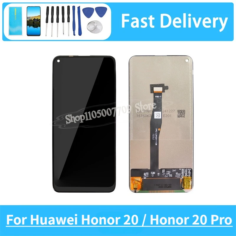 6.26'' LCD Display For HUAWEI HONOR 20 Screen Touch Digitizer Assembly Replacement No Frame FOR Huawei Honor 20 Pro / Nova 5T