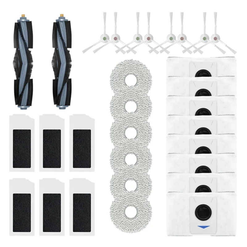 BAAM-основная щетка HEPA-фильтр, тканевый мешок для пыли, аксессуары для пылесоса, как показано на рисунке для Ecovacs Deebot X1S PRO/T10S PRO