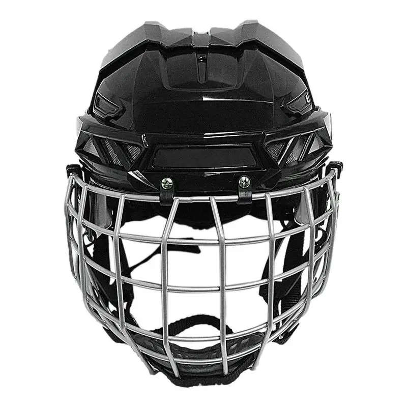 

Adult Hockey Helmets Hockey Face Shield Ce Hockey Helmets Combo With Cage Breathable Protective Sturdy Hockey Gear For Ice