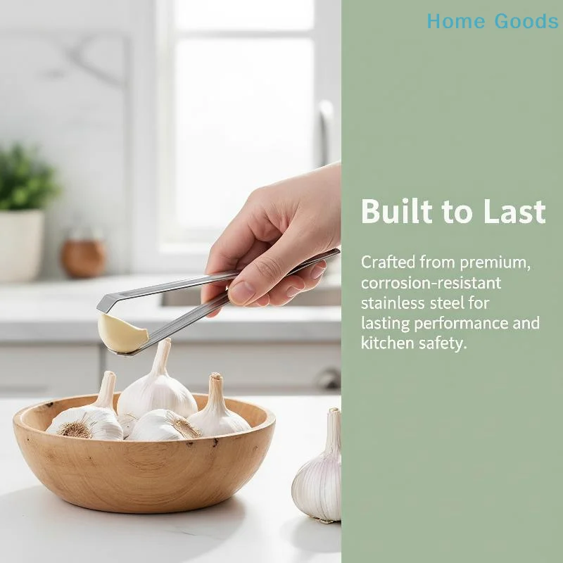 preferredFood Grade Stainless Steel Garlic Peeling Clip Smooth Surface No Sharp Edge for Home Kitchen Cooking Gadgetproduct