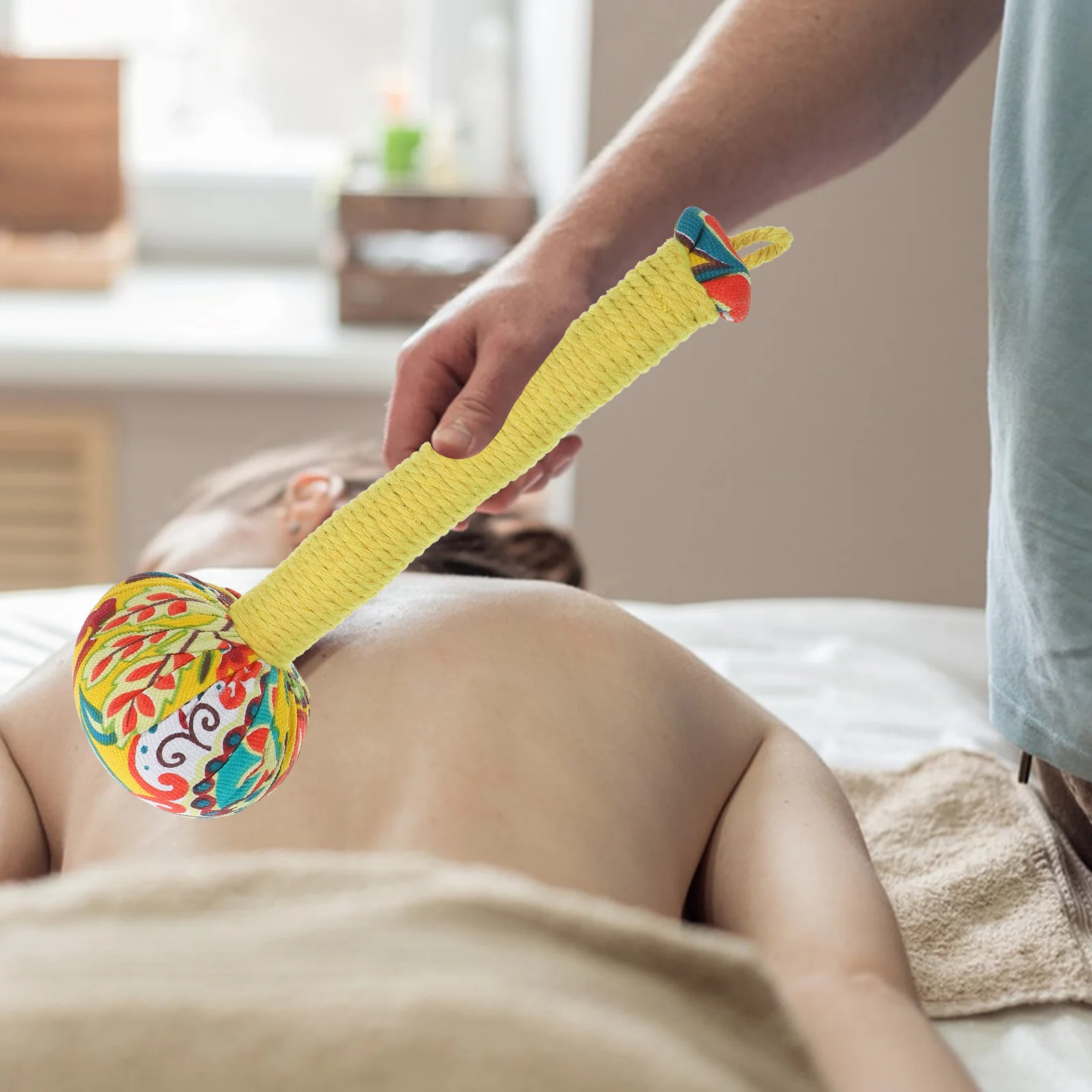 

2pcs Mugwort Massage Hammer Full Massager Portable Manual Muscle Relaxation Tool Therapy Stick For Pain Relief