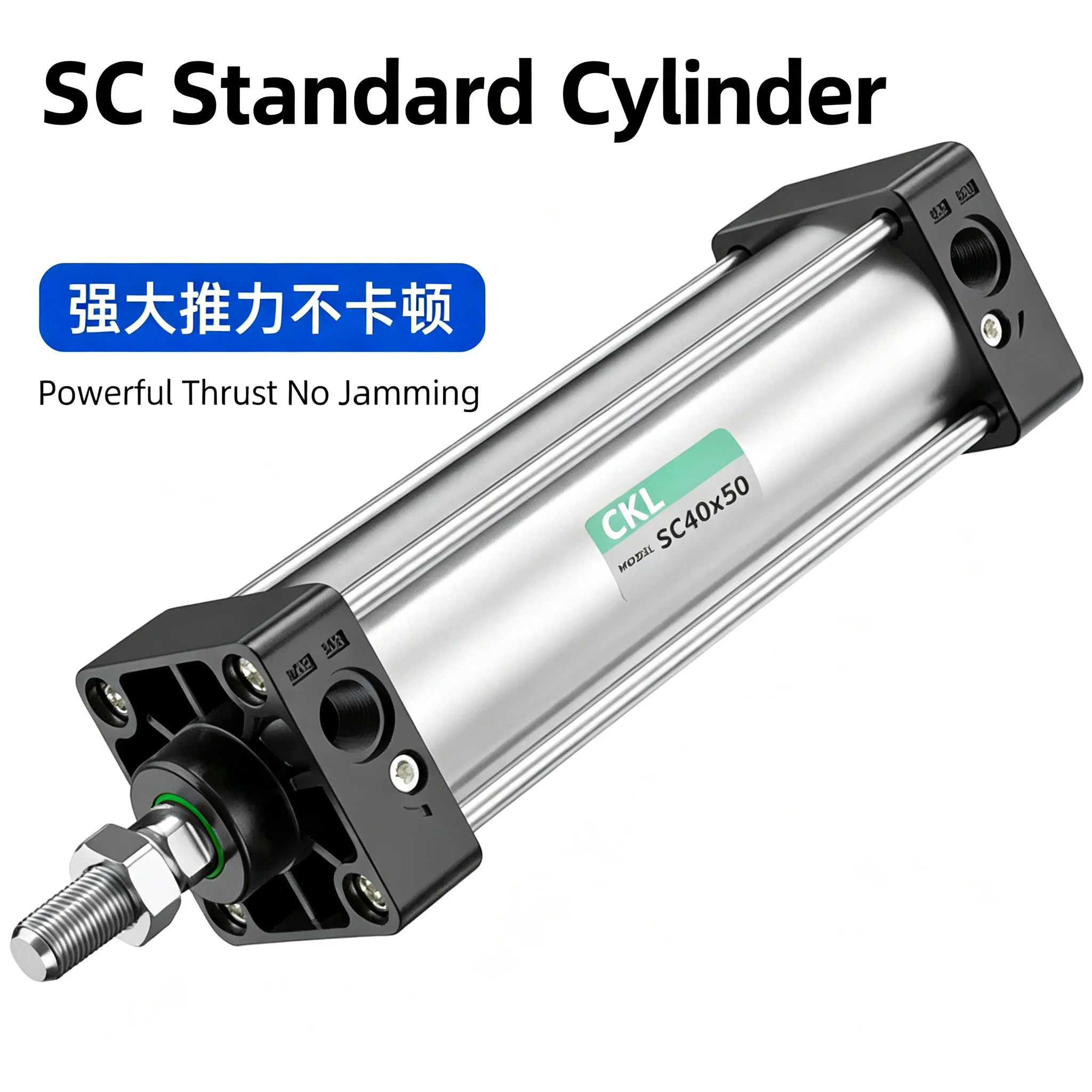 Double Acting With Magnetic Aluminium Alloy Pneumatic Cylinders SC100 Air Cylinder Standard Bore 100mm Stroke 25-1000mm