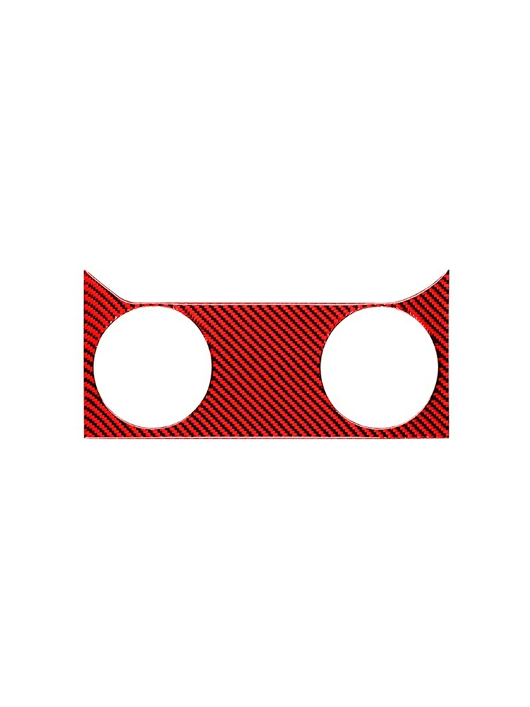 Carbon Fiber Red Car Air Condition Vent Outlet Cover Trim for Ford Mustang GT 2005 2006 2007 2008 2009 view 3