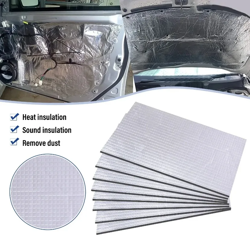 Sound Deadener Mat for Cars Heat Shield Mat Sound Dampening Material Moistureproof Waterproof Automobile Insulation Sound