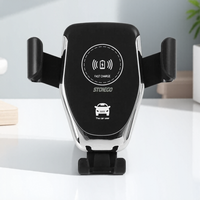 10W Qi Fast Wireless Car Charger Auto Clamping Mount Windshield Dashboard Air Vent Compatible Smartphones