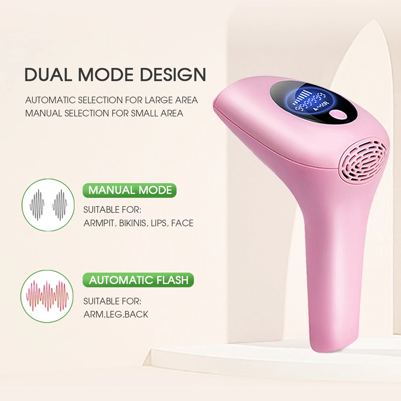 8 Stufen IPL Haarentfernung Handheld LCD Display 900.000 Blitze IPL Epilierer für Frauen Körper Bikinis Scham Professioneller Epilierer