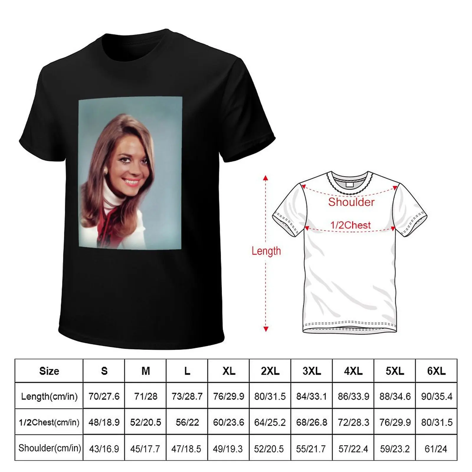 Natalie Wood, Movie Legend T-Shirt Quick Dry Training Short Sleeve Tee
