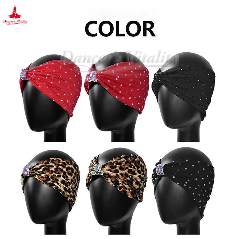 Une variété de couleurs au choix, couvre-chef de danse latine pour adultes et enfants, accessoire de compétition Chacha Tango Samba Rumba féminin