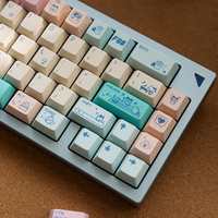 FBB keycap Tamagotchi pixel style cute cartoon PBT sublimation mechanical keyboard macaron color system