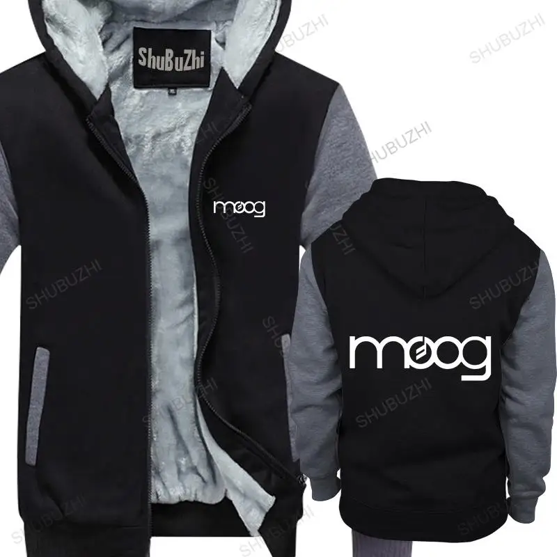 

cotton man hoodies winter jacket Moog Classic Black Logo warm coat men shubuzhi sweatshirt