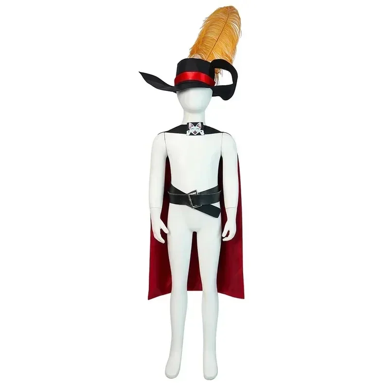 New 2026 Anime Moie In Boots Adult Cosplay Cloak Hat Belt Suit Cat PUSS Full Halloween Costume. Coszei COS view 4