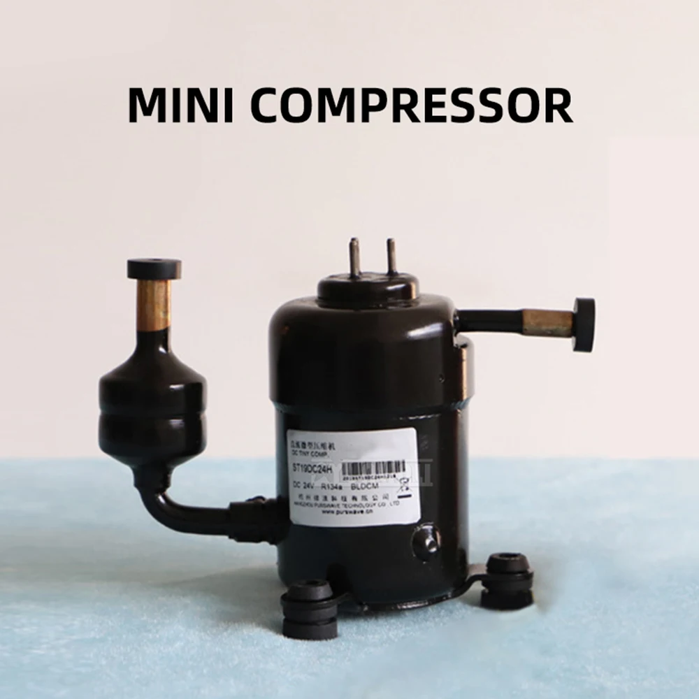 ST19DC12H Mini Compressor DC12V Compression Mechanism Cold Clothing Cabinet Air Conditioning Mini Compressor