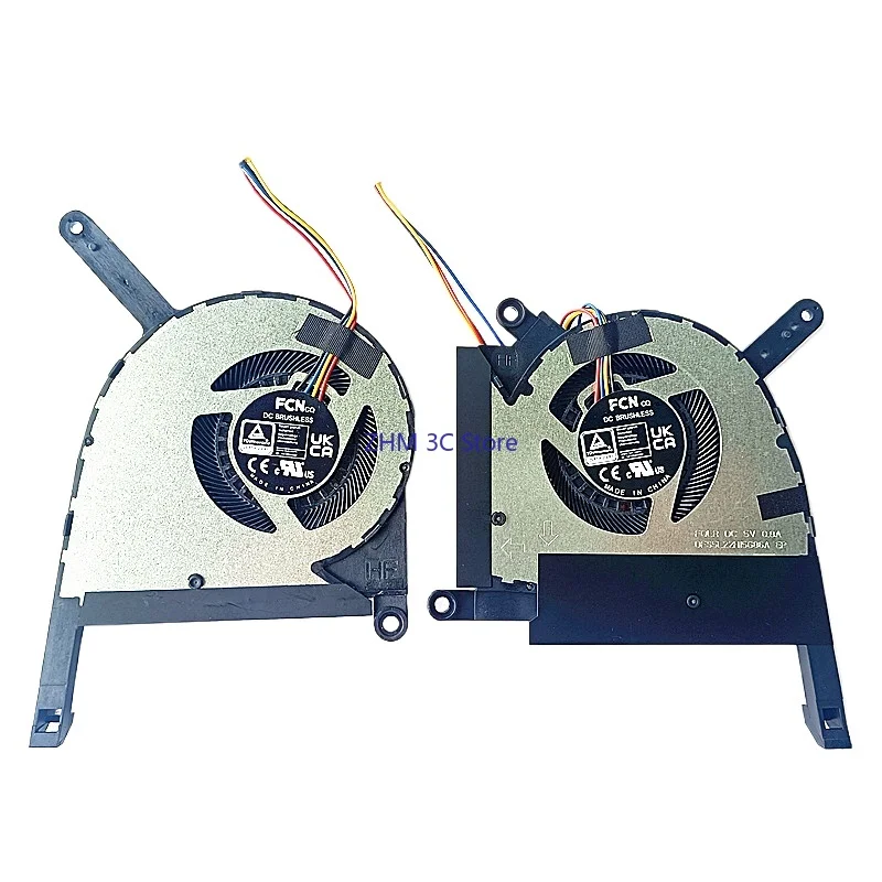 5V CPU Cooling Fan GPU Graphics Fan Replacement for ASUS FX507 FA507 FX707 FA707 FA507RF FA507RC FX507ZC-ES53 FA507RE-A15
