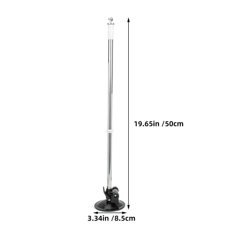 2Pcs Car Flagpole Suction Cup Mount Stable Vehicle Flag Holder Mini Flag Stand for Parade Sports Outdoor Display - view 6