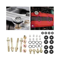 Cubierta de válvula de motor, Perno de perfil bajo para Honda Acura serie B B16 B18 B20, azul, rojo y negro