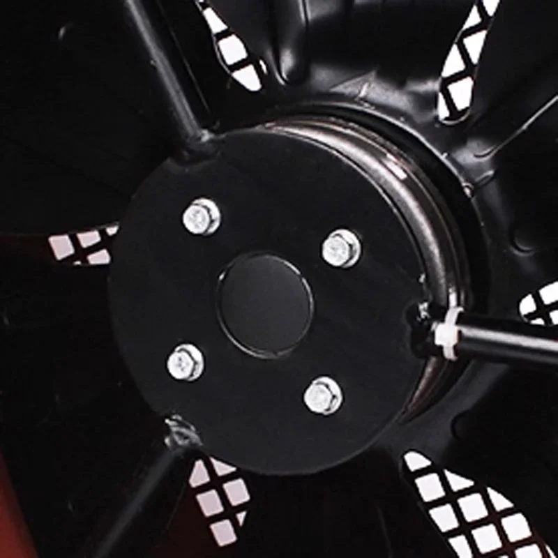 مروحة تبريد محرك متغيرة السرعة، مروحة دوارة مبردة، غلاف من الفولاذ الكربوني، محرك بدون فرشاة، تبريد عالي لتدفق الهواء #4