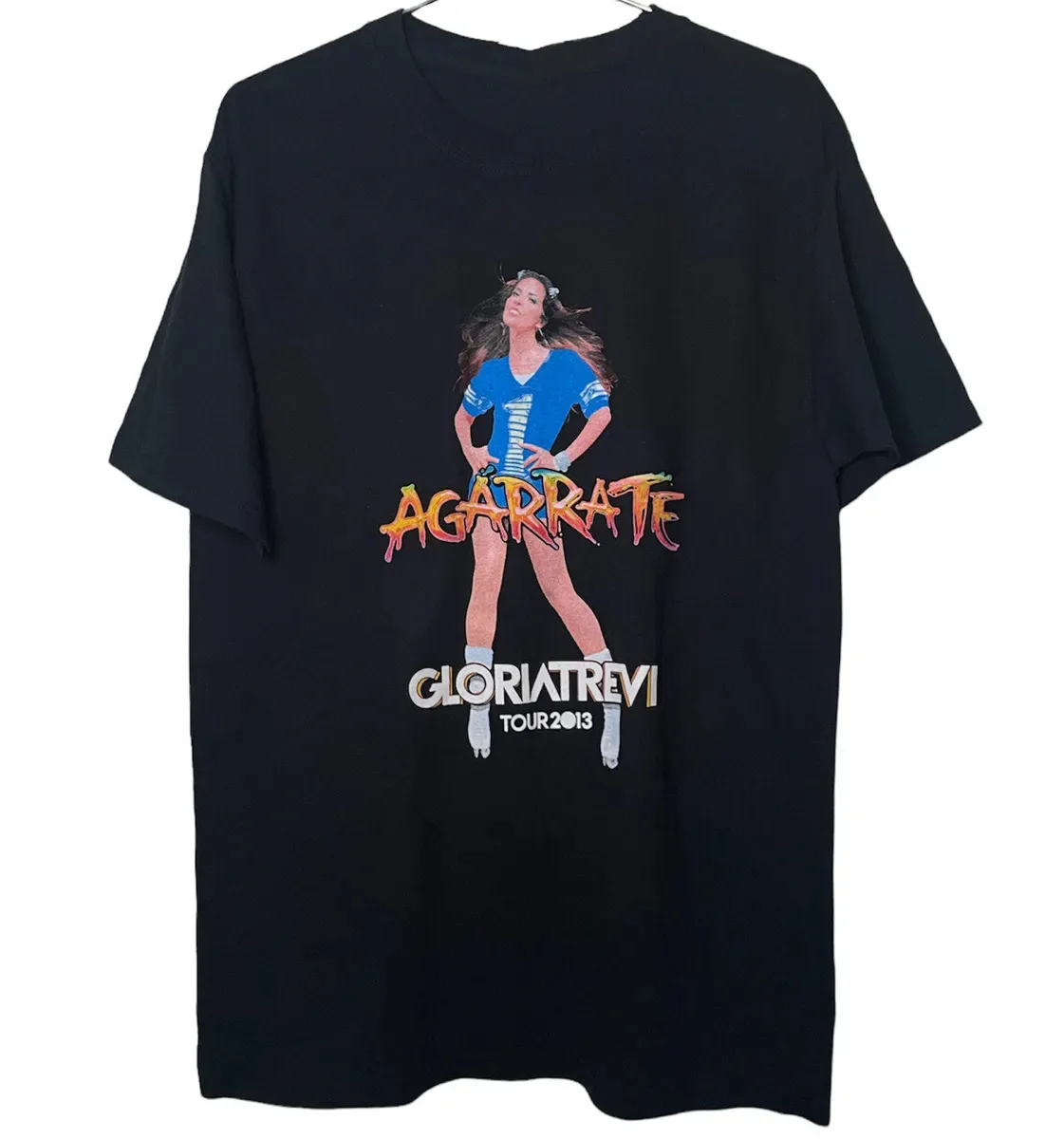 Vtg Gloria Trevi Tour Concert Heavy Cotton Black All Size Unisex Shirt AA1370