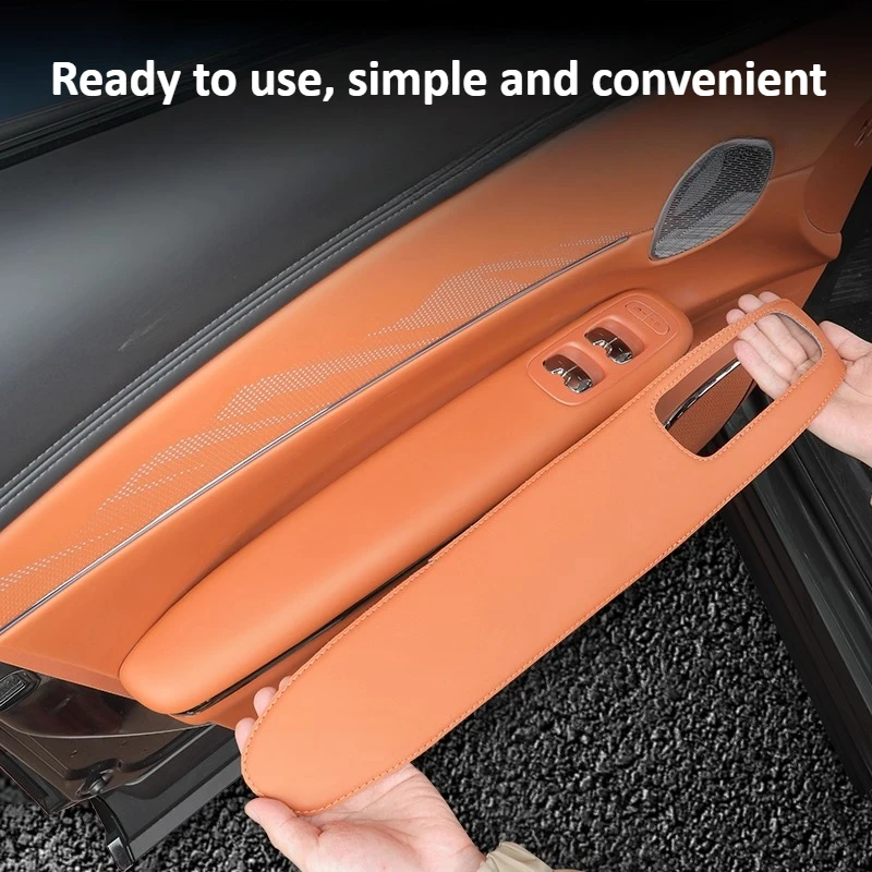 

Для GAC Trumpchi S7 2025 2026: Защитная накладка на дверной подлокотник, кожаная защитная пленка для панели управления стеклоподъемниками, аксессуары