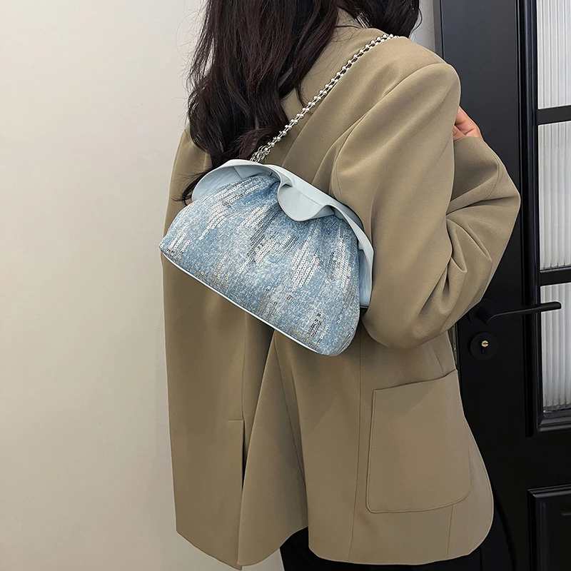 حقيبة كتف نسائية أنيقة من الجلد الفاخر الكلاسيكي بتصميم كلاسيكي حقيبة يد كروس للارتداء الحضري العصري #3