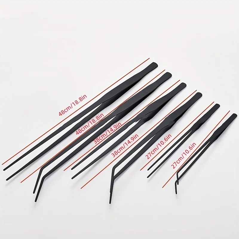 Ultra Long Tweezers  Water Grass Tweezers  Insect Trap  Anti Slip Large Tweezers  Stainless Steel Aquarium Water Tank Clamp