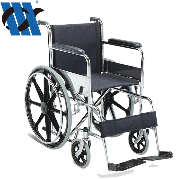 

WC101 Lightweight Stainless Steel Medical Wheelchair Hospital Sanatorium Foldable Trolley