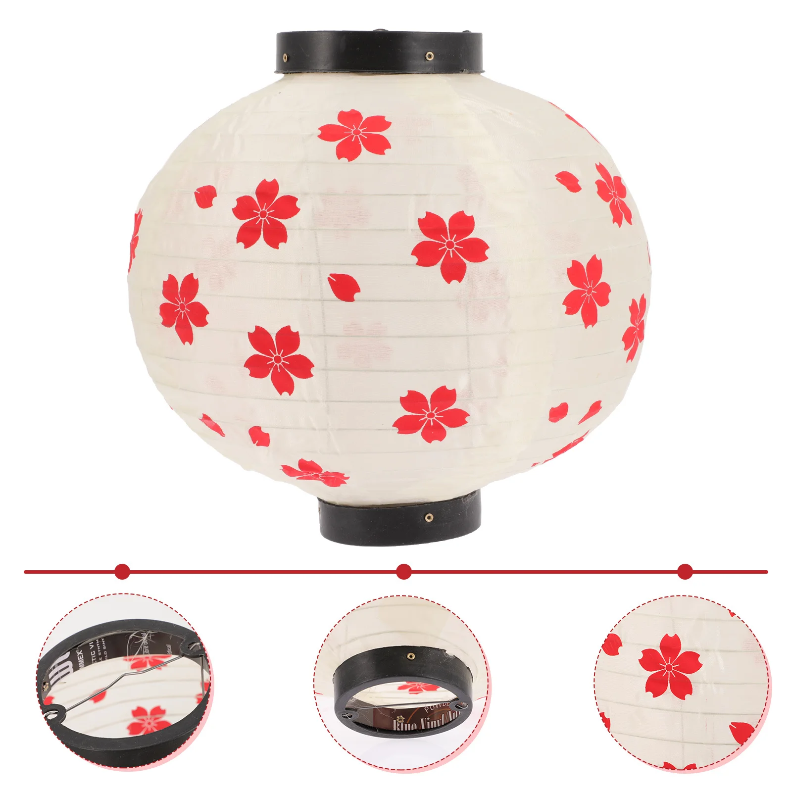 

Japanese Style Hanging Lantern Cherry Flower Folding Silk Cloth Outdoor Hanging Lantern Restaurant Decorative Light