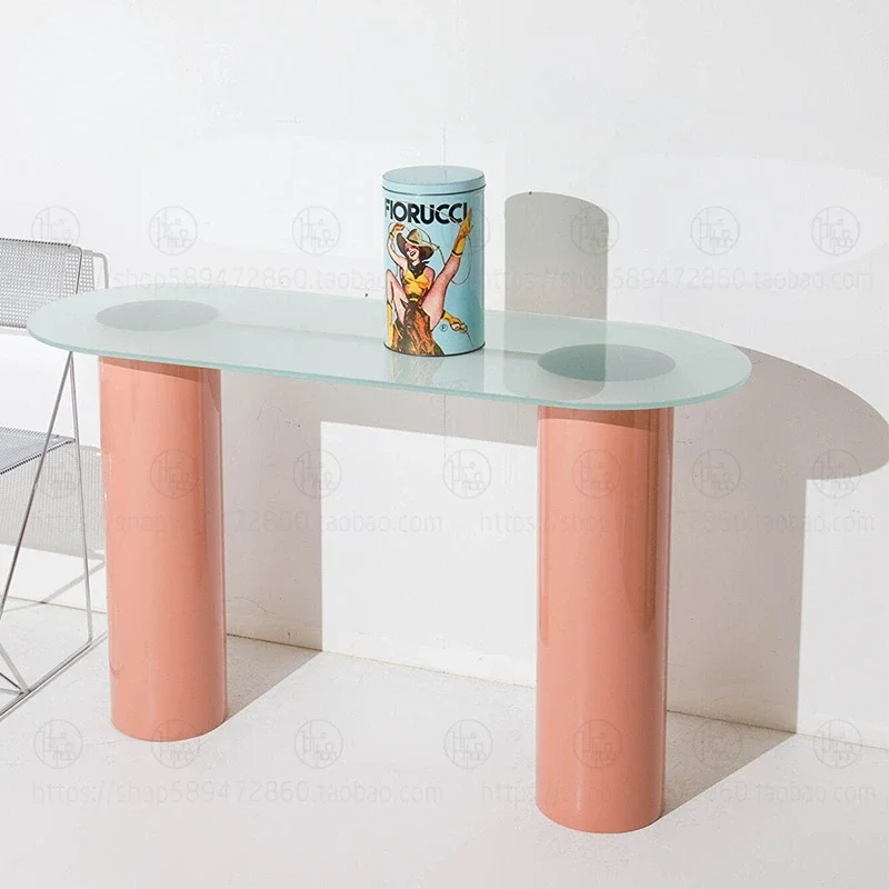 

Acrylic Pink Desk Desk Bedroom Small Table Simple Dresser