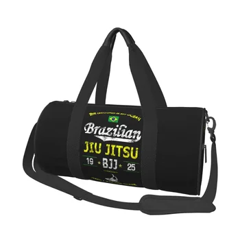 Sac de sport requins Jiu Jitsu brésiliens, sacs de voyage d'arts martiaux, accessoires de sport pour couple, sac de fitness coloré, sacs à main de week-end