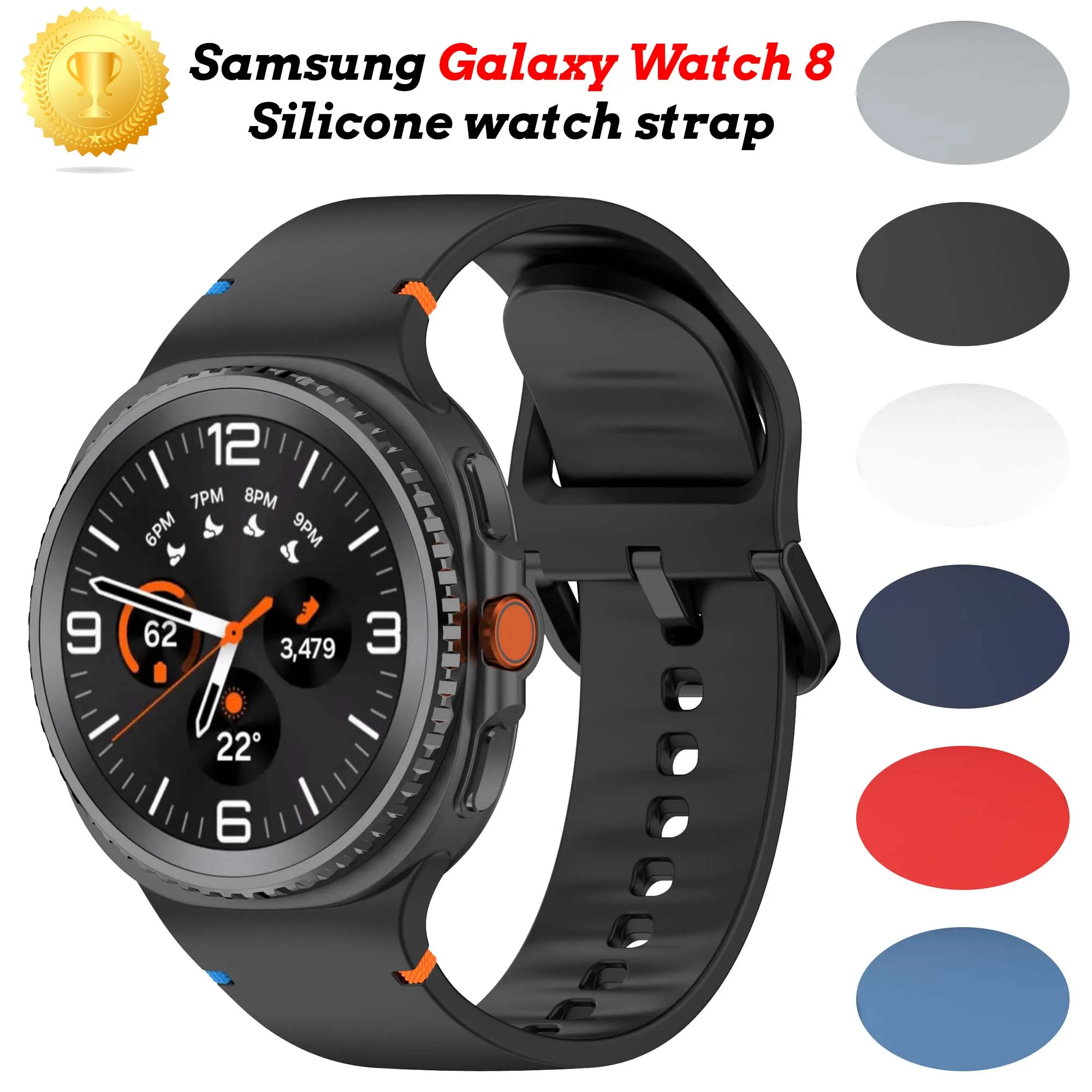 

Silicone Watch Strap for Watch Samsung 8 Replace The Watch Strap Adaptation for Samsung Watch 8 Classic Leather Strap 40/44/46mm