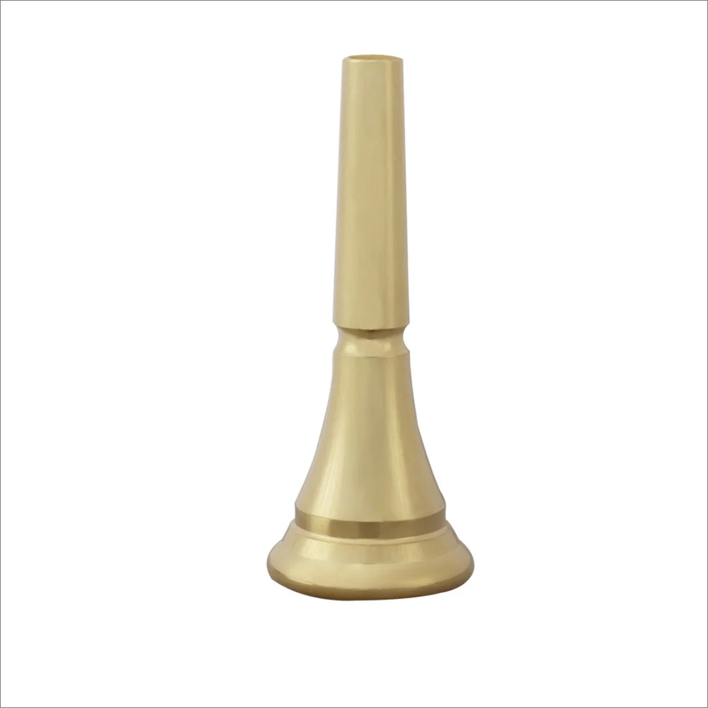 

Pure Copper Horn Mouthpiece for Beginners Excellent Material Wear Resistant Smooth Surface Easy Clean Good Sound Effect Suitable