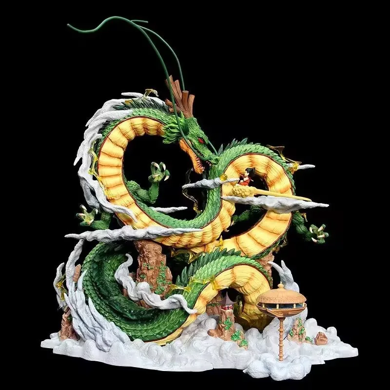 Anime Dragon Ball Z Shenron Figure with kid goku Figurine 20.5CM PVC Action figures Shenlong DBZ Collectible Model Statue Toys