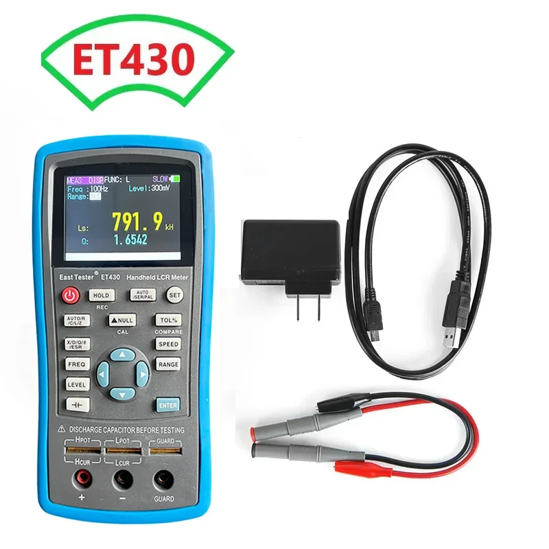 East Tester ET430 Multimeter Handheld LCR Digital Bridge Capacitance Inductance Resistance Test 2.8 Inch TFT Display Screen