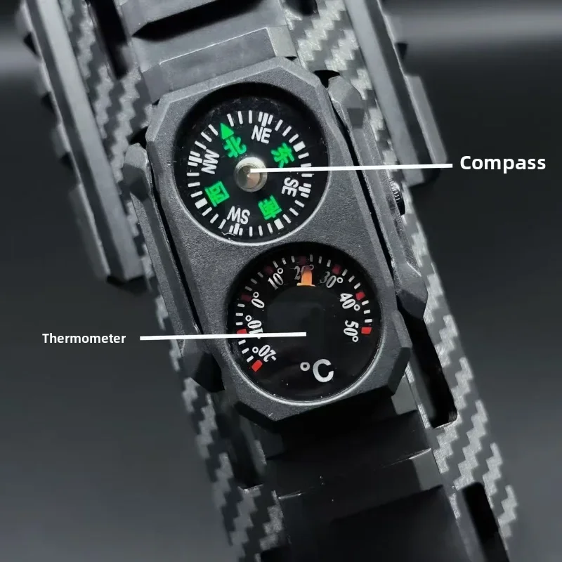 Outdoor Hobby Model Decoration Parts Dual Function Compass Thermometer Rail Attachment