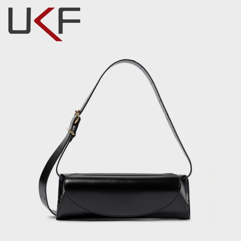 

UKF New CANNOLO Cylinder Bag Leather Luxury Designer Handbag One Shoulder Crossbody Bags For Women Fashion Brand Underarm Bag