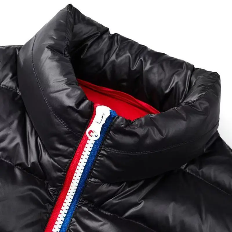 2025 Autumn And Winter New Men's Standing Collar Vest Quality Goose Down Vest Jacket Casual Fluffy Warm Vest