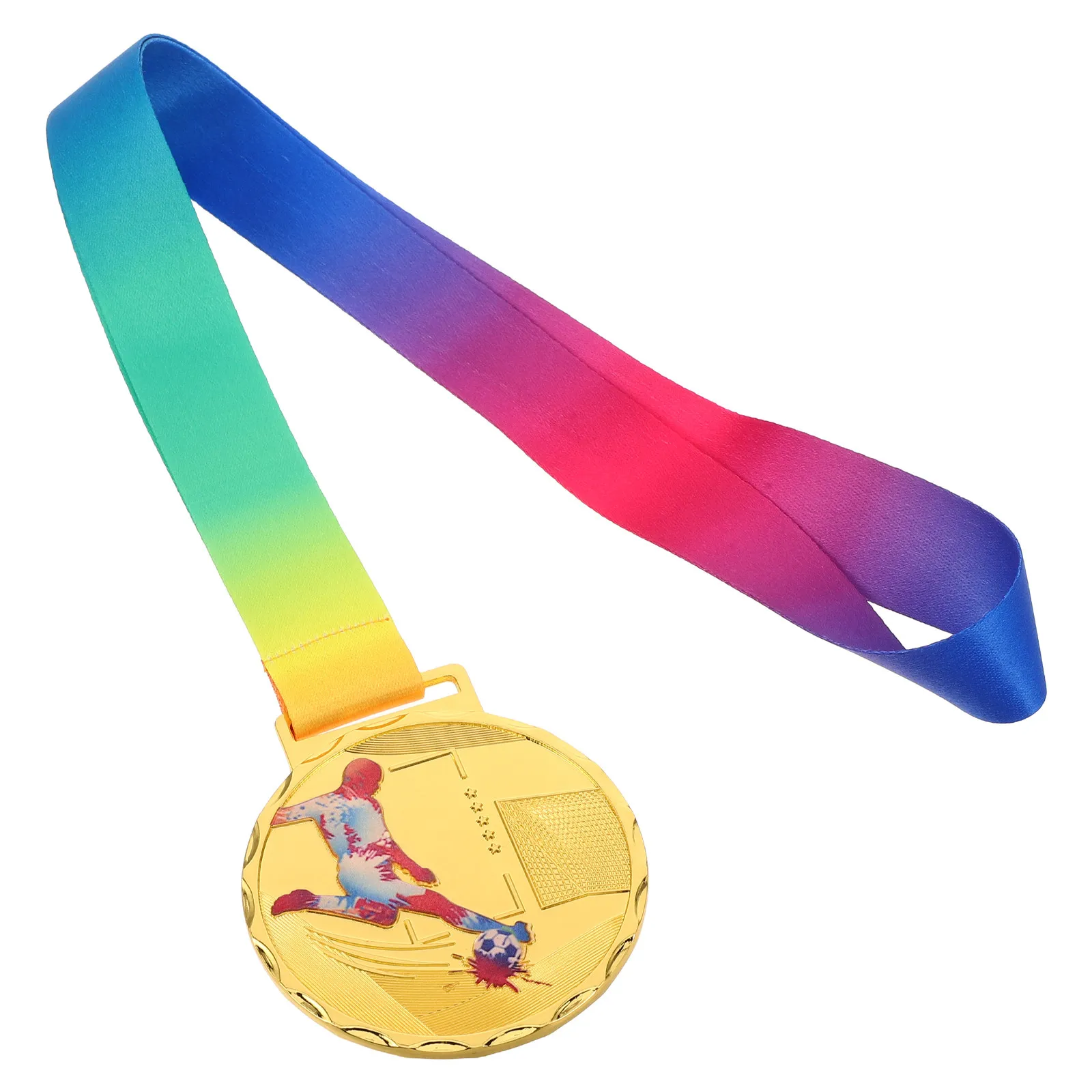 Football Medals Gold Silver Bronze Finish Soccer Tournament Awards for Youth League School Sports Day Championship